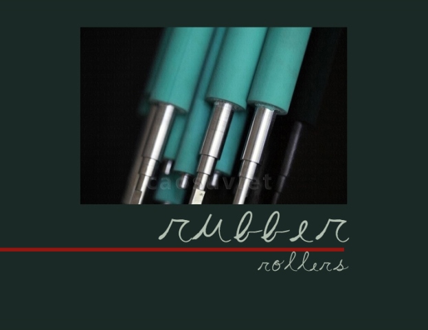 Ink roller in printing industrial Ink roller in printing industrial